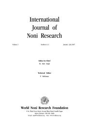 International Journal of Noni Research - Noni Family