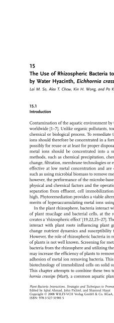 Page 2 Plant-Bacteria Interactions Edited by Iqbal Ahmad, John ...