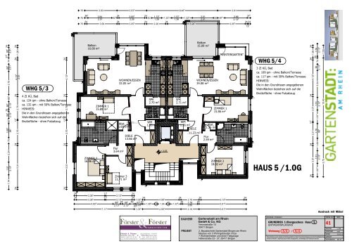 Grundriss 1 Og Haus 5 Entwurfsplanung M 100 A3