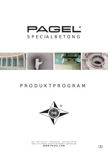 PRODUKTPROGRAM - Pagel Spezial-Beton GmbH & Co. KG