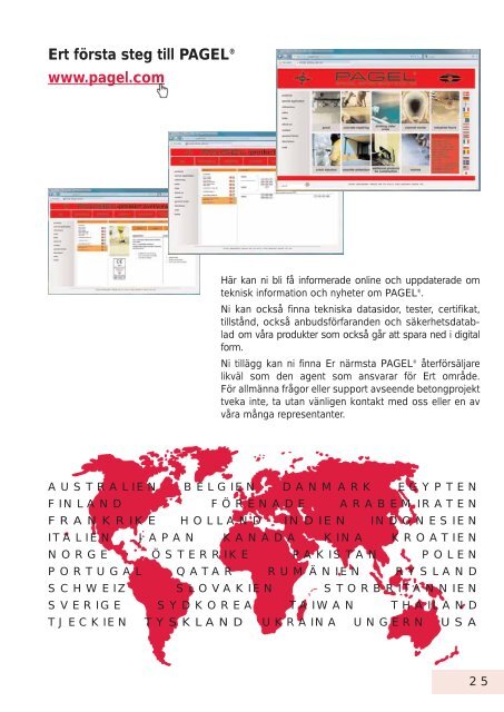 PRODUKTPROGRAM - Pagel Spezial-Beton GmbH & Co. KG