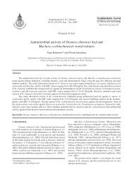 Antimicrobial activity of Desmos chinensis leaf and Maclura ...