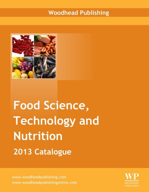Food Science, Technology and Nutrition - Woodhead Publishing
