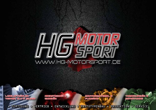 Katalog - HG Motorsport