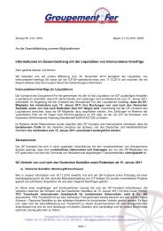 Informationen im Zusammenhang mit der Liquidation von ...