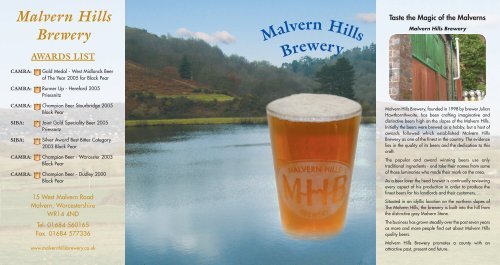 G4/MHB/Leaflet natural 3 - Malvern Hills Brewery