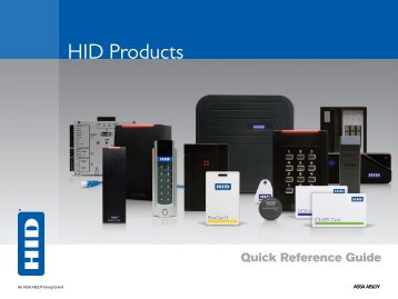 HID Products Quick Reference Guide - HID Global