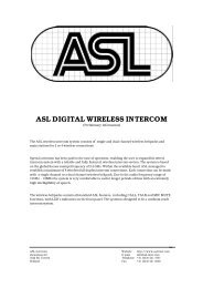 new ASL DIGITAL WIRELESS INTERCOM - LydRommet