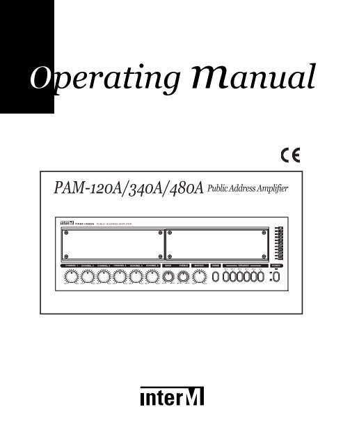 PAM-120A/340A/480A Public Address Amplifier