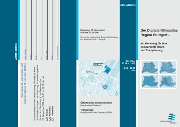 Der Digitale Klimaatlas Region Stuttgart -