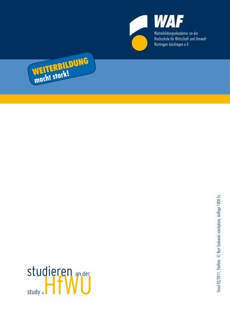 Kursprogramm_ WAF _ WS _11_12_web.pdf - Hochschule für ...