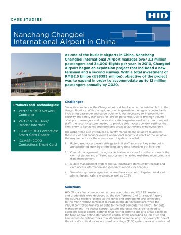 Nanchang Changbei International Airport Case Study - HID Global