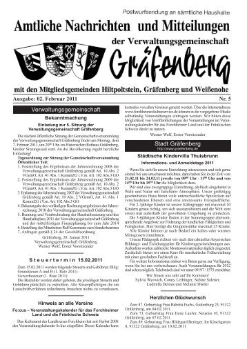 Amtsblatt Ausgabe 05/2011 - Hiltpoltstein