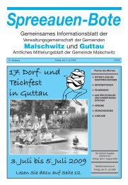 Spreeauen-Bote - Gemeinde Malschwitz