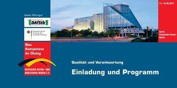 Einladung und Programm - Hamburgische Ingenieurkammer - Bau