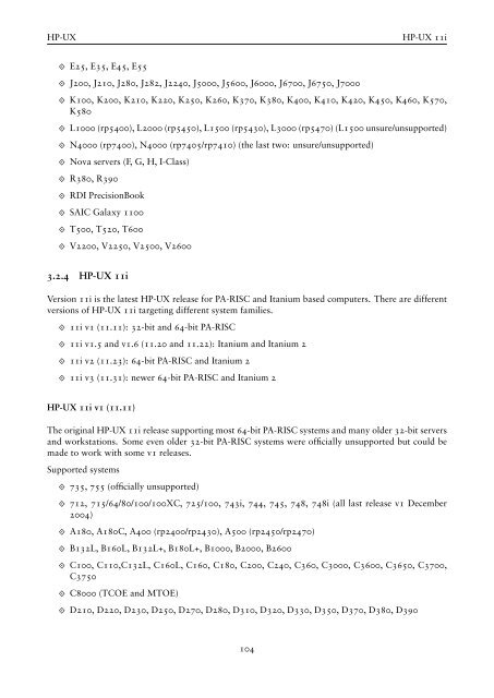 Chapter 4 PA-RISC Computer Systems - OpenPA.net