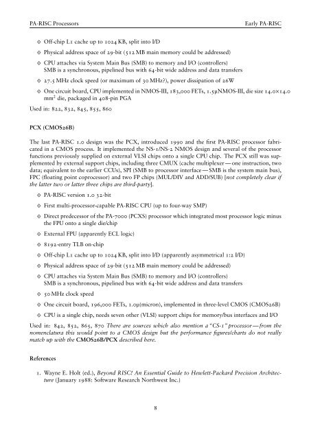 Chapter 4 PA-RISC Computer Systems - OpenPA.net