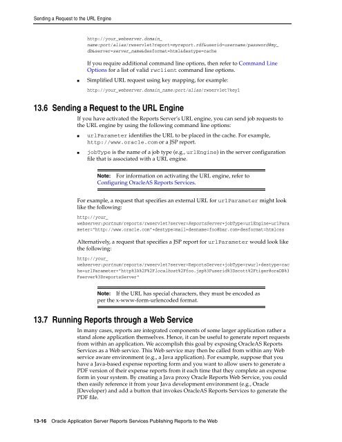 Publishing Reports to the Web - Downloads - Oracle