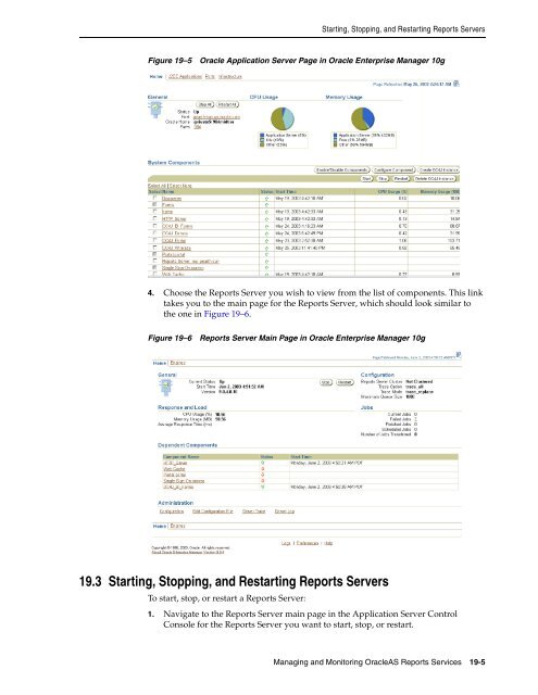 Publishing Reports to the Web - Downloads - Oracle