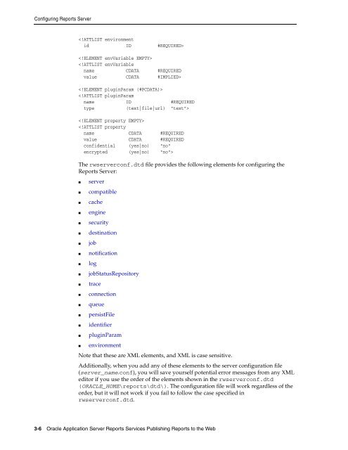 Publishing Reports to the Web - Downloads - Oracle