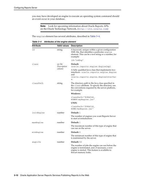 Publishing Reports to the Web - Downloads - Oracle