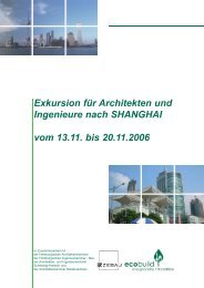 Exkursion für Architekten und Ingenieure nach SHANGHAI vom ...