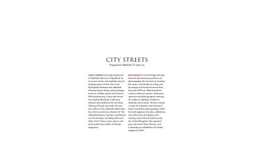City Streets: Progressive Adelaide 75 years - Wakefield Press