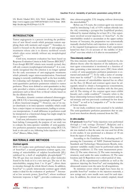 3 - World Journal of Gastroenterology