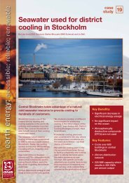 Seawater used for district cooling in Stockholm - GNS Science