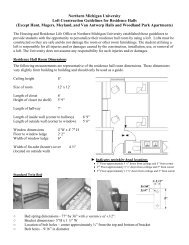 Loft Construction Guidelines - Northern Michigan University