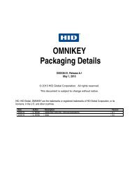 OMNIKEY Packaging Details - HID Global