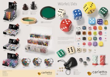 Würfel/Dés - Carletto AG