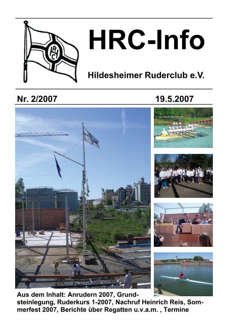 Nachruf Heinrich Reis - Hildesheimer Ruder-Club