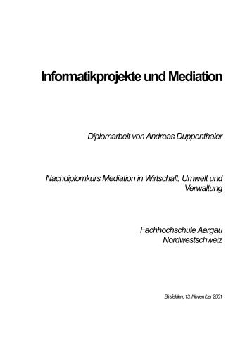 Informatikprojekte und Mediation Diplomarbeit ... - Byron Informatik AG