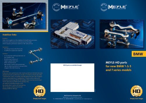 MEYLE-HD automotive spare parts - BMW