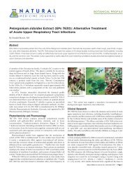 Pelargonium sidoides Extract (EPs 7630) - Natural Medicine Journal