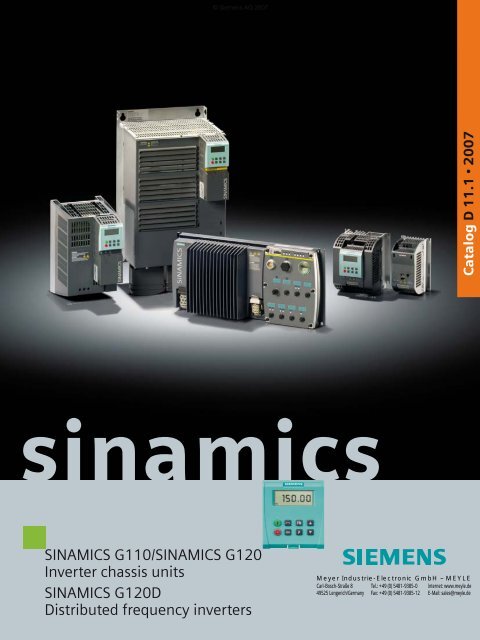 sinamics g120 - Meyer Industrie Electronic