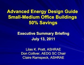 Advanced Energy Design Guide Small Medium Office ... - Ashrae