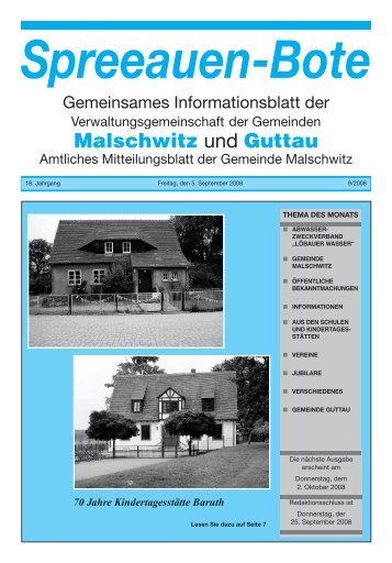 Malschwitz und Guttau - Gemeinde Malschwitz