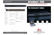 DriveRack 220i Brochure-English - dBx