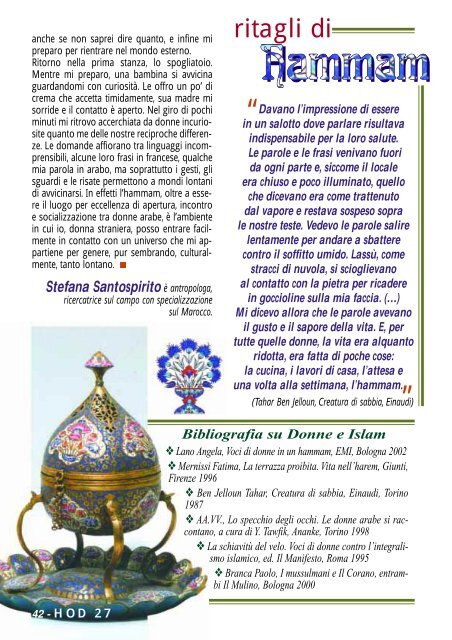 Hod benessere - periodico bimestrale anno VI n 27 settembre ...