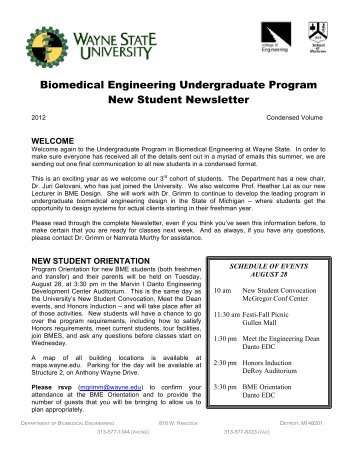 2012 Consolidated Newsletter - College of Engineering