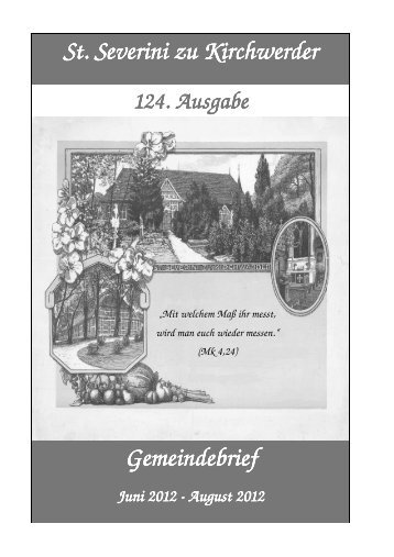 Gemeindebrief Gemeindebrief St. Severini zu Kirchwerder St ...