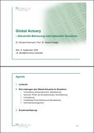 Global Actuary - Heubeck  AG