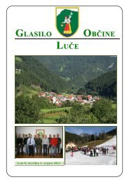 GLASILO OBČINE LUČE - Občina LUČE