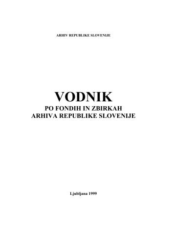 III. knjiga - Arhiv Republike Slovenije