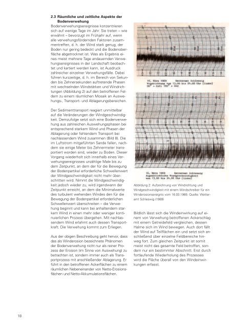 Winderosion in Schleswig-Holstein - Lehrstuhl für Physische ...