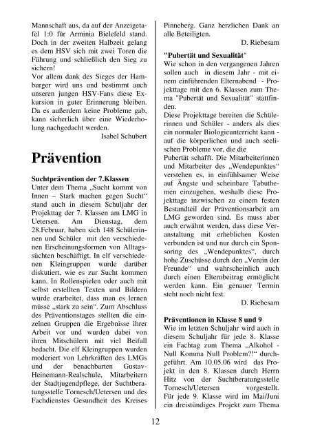 Ausgabe März 2006 - Ludwig-Meyn-Schule