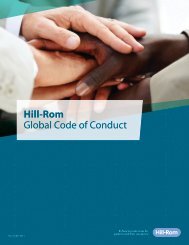 Hill-Rom Global Code of Conduct