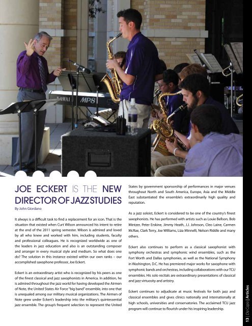 Download the 2011 Da Capo - TCU School of Music - Texas ...